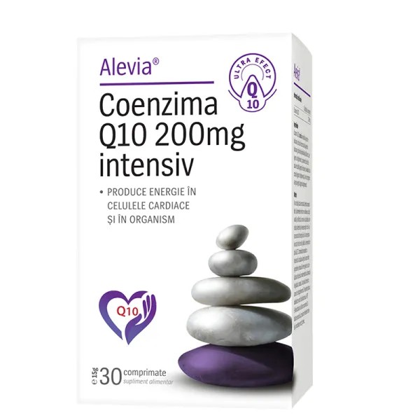 Alevia Coenzima Q10 200mg intensiv 30 comprimate